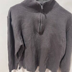 The North Face Men's Charcoal Zip-Up Sweater